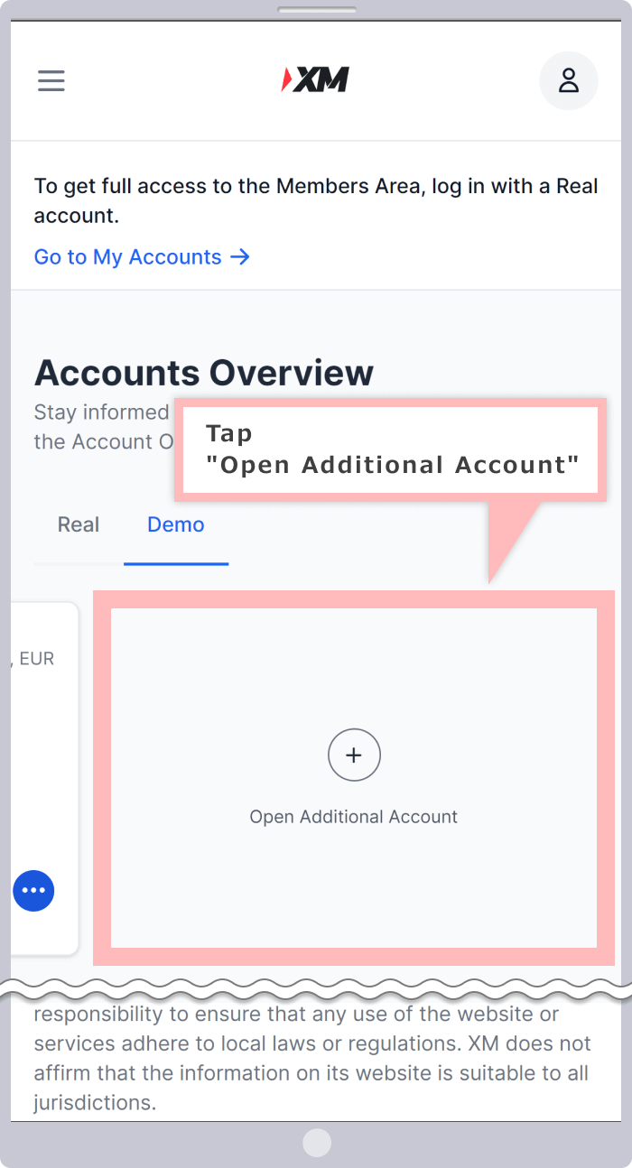Open a custom demo account