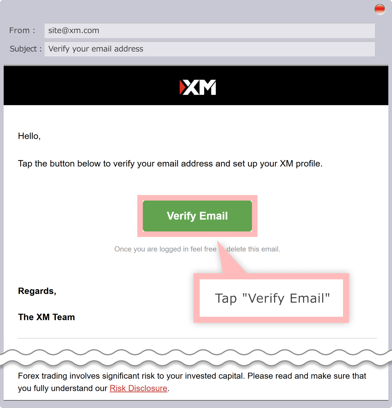 Verify email 