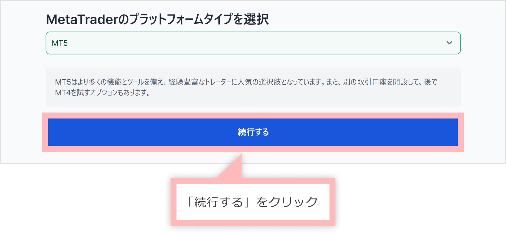 プラットフォームの選択