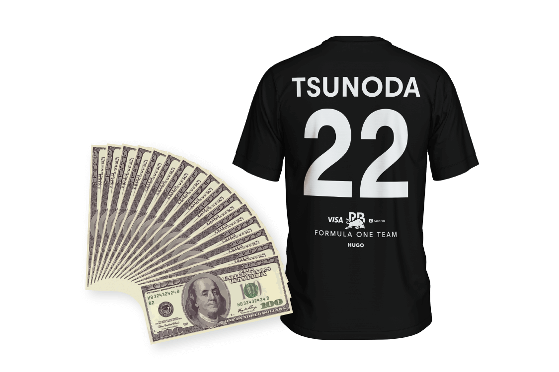 1,500ドル相当の現金賞金＋チーム公式グッズ