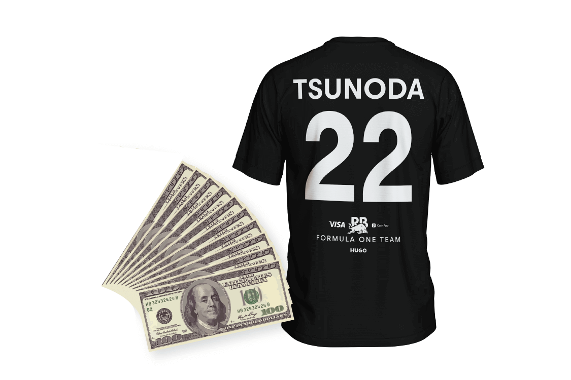 2,000ドル相当の現金賞金＋チーム公式Tシャツ