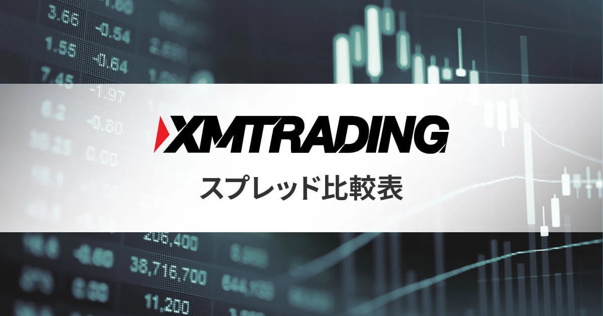 XMTrading 口座タイプ別 スプレッド比較表