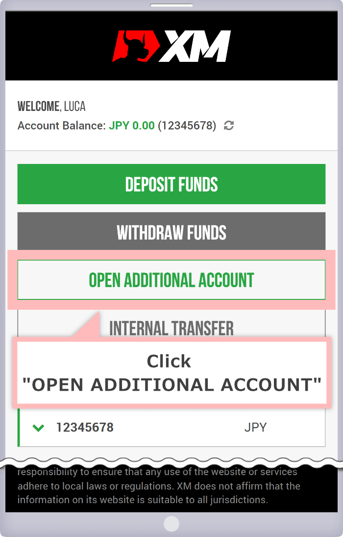 OPEN ADDITIONAL ACCOUNT