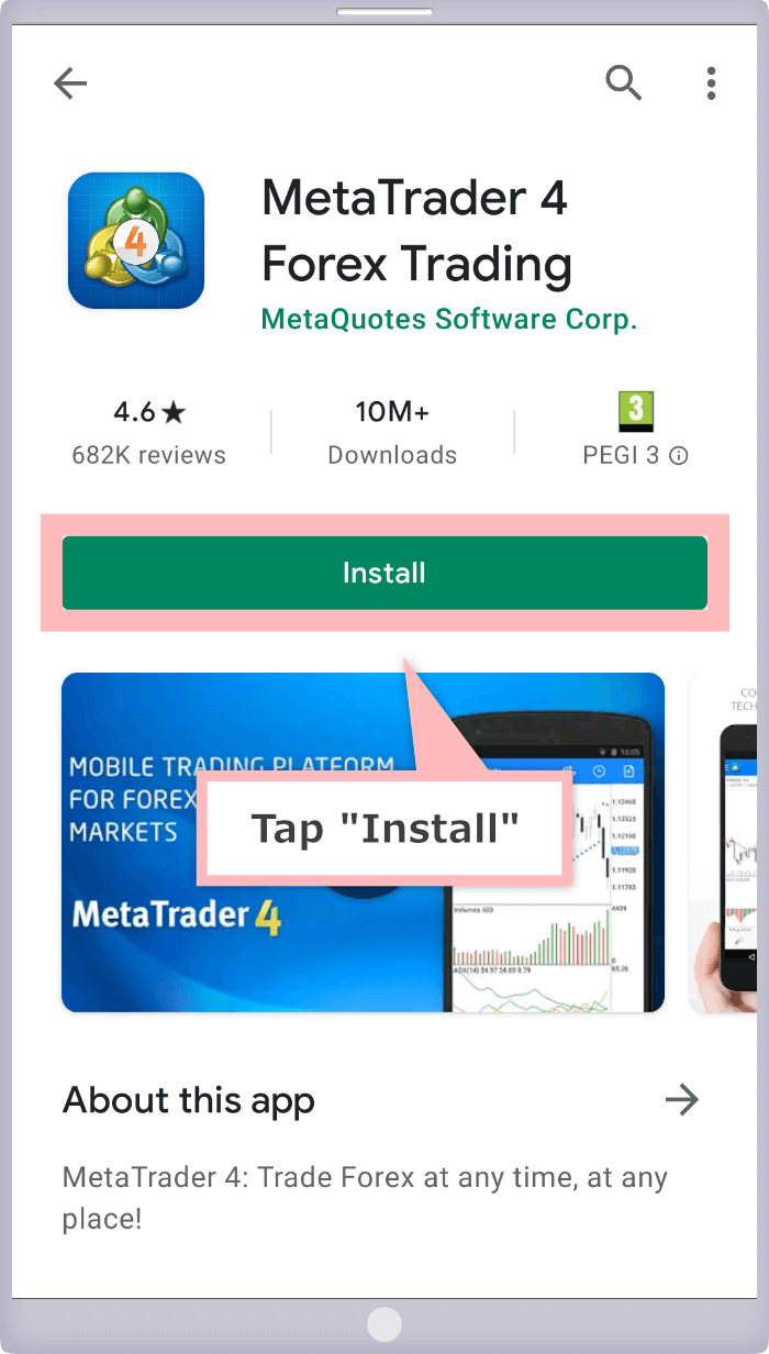Install the MT4/MT5 app