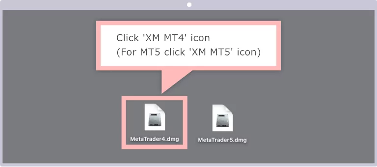 Click the shortcut icon of 'XM' logo